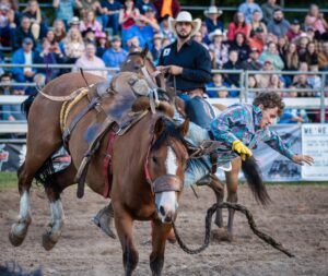 Bronco Rider Falling